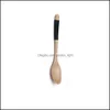 Cuillères En Bois Naturel Cuillère Fourchette Ensemble Enroulement Miel Café Crème Glacée En Bois Cuisine Couverts Drop Delivery Maison Jardin Salle À Manger Bar Flatwar Ot2Fw