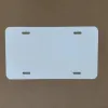 12x6inChes sublima￧￣o placa de carro metal transfer￪ncia de calor consum￭veis em branco PLACA DE ALUMINA DIY DIY I0110