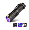 UV Light Mini Penlly Q5 LED Flashlight Torch Torch Rackproof 3 أوضاع قابلة للتكبير قابلة للتعديل فانوس مصباح محمول مصباح SK68