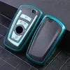 Leather TPU Car Key Case For BMW F20 F30 G20 F31 F34 F10 G30 F11 X3 F25 X4 I3 M3 M4 1 3 5 Series Cover Shell Holder Accessories 0109