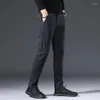 Men's Pants Autumn And Winter Fashion England Style Stretch Casual Work Men Business Slim Thicken Male Trousers Plus Size 28-38