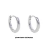 New Highlig Round Hoop Earring For Women FaShion Jewelry Argento Colore Delicato Orecchini a cerchio Gioielli Diametro interno 5MM-9MM