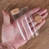 Depolama Şişeleri 5pcs 50ml 30 100mm Test Tüpleri Cork Lids ile Cam Şişe Mesaj Kavanozları Gemiler Sanat zanaat için baharat