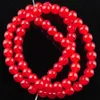 Yowost Natural Red Jade Loose Beads Stone Round 6mm 8mm 10mmスペーサーストランドブレスレットネックレスジュエリーアクセサリーBG305