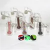 Hookahs Glass Reclaim Catchers Adapters 14mm 18mm Male Female 45 90 With Domeless Quartz Nail Reclaimer Ash Catcher Adapter For Water Bongs Dab Rigs