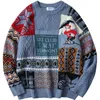 Men's Sweaters Year Knitted Sweater 2023 Japanese Style Vintage Harajuku Pullover Knit Winter Men Loose High Quality Oversized TopsMen's