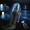 Brinquedo sexual massageador adulto massageador remoto sem fio telescópio vibrador vibrador próstata anal atraso ejaculação anel estimulador de brinquedo para homens