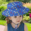 Berets Baby Sun Hat Protection Beach Bucket Wide Brim Summer Cute Cartoon Simple Classic Cap Neutral Flat Eaves Short