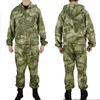 Mäns spårningsdräkter Set Tactical Military Uniform Ryssland Combat Camouflage Working Clothing Outdoor Paintball CS Gear Training 2st