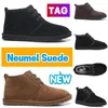 디자이너 Neumel Boots 클래식 스웨이드 시어링 부티 신발 남자 여자 스니커 호주 발목 부츠 따뜻한 겨울 패션 스노우 부츠 초콜라