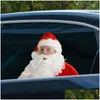 Juldekorationer Creative Sticker Car Window Glass Stickers Drop Delivery Home Garden Festive Party Supplies DHRG2