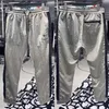 Herrenhose, gewebt, ultradünn, Jogginghose, mit Buchstaben, Signatur, bedruckt, Polyester, lässige, lockere Hose für Damen und Herren, lange Designer-Hose