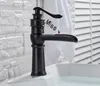 Bathroom Sink Faucets Waterfall Spout Single Lever Faucet Deck Mount One Hole Basin Mixer Taps Brass And Cold Washing Taps1