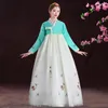 Scenkläder koreansk traditionell klädklänning för kvinnor mode asiatisk domstol prinsessan prestation kostym älva hanbok topp kjol SL6302