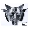 Party Masken Dicke Wolf Maske Halloween Maskerade 2 Farbe Horror Kostüm Woes Ball Bar Dekoration Adt Kinder WLL459 Drop Lieferung H Dhv2E