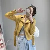 Leather Coat Women's Jackets 2022 New Korean Fashion Western Suede Biker Jacket Everything Up Casual Top Tide