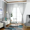 Curtain Customize Home Panel Curtains Window Screening Gauze Tulle Drap Sheer Heart Voile Valance For Living Room Eyelet 3 Sizes D30