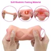 Sex toys Massager 2 in 1 Aircraft Realistic Vagina Oral Mouth Deep Throat Tpe Male Masturbator Cup Blow Job Erotic Toys for Men