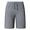 Heren shorts Fashion Casual Mens Plain Sport Solid Drawtring Short Polyester Cotton Men Leggings Fitness C0430