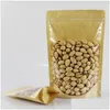 Gift Wrap 50Pcs Food Packaging Candy With Window Nut Beans Pouches Party Supplies Kraft Paper Bag Package Drop Delivery Home Garden Dhlo2