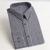 Camisas de vestido masculinas Men's Men Shirt Business Formal Macho de manga longa listrada de alta qualidade para o escritório desgaste Autumm