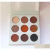 Lidschatten Make -up 9 Farbe Bronze Lidschatten Palette gepresste Pulverpaletten leicht zu tragen.