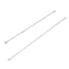 Hangers 2 Pcs Spring Loaded Extendable Net Voile Tension Curtain Rail Pole Rod Rods White 60-110Cm & 70-120Cm