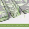 Gardin nicetown 1pc tryckblad mönster ren grommet dekoration föremål med vardagsrum sovrum mode voile green bay