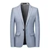 Męskie garnitury Blazers moda wiosna i jesień zwykli mężczyźni w krzcj bawełniany szczupły anglii garnitur Blaser Masculino Męska kurtka S-6xl 230111