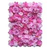 Decorative Flowers 2023 60x40cm Artificial DIY Wedding Decoration Flower Wall Panels Silk Rose Christmas Backdrop