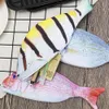 Fish Pen Bag Personality Imitation Fish Shape Pencil Case Creative Cloth Pencils Bags School Student Stationery Pen Bag FSTLY165