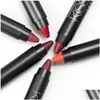 L￤ppstift Menow Pencil Lip Crayon Rouge A Levre Matt Longlasting Matte Veet Waterproof Supple Bekv￤m f￤rgen grossistmakeup l dhtna