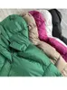 Women's Down Parkas Toppies Winter Hooded Puffer Jacket Coat Belt Long Oversized Outwear Clothing 230111