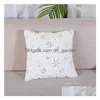 Pillow Case Sequin Throw Christmas Snowflakes 5 Colors Plush Decorative Cushion Er For Couch Bed Living Room Car Drop Delive Dhgarden Dhtuh