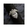 Anneaux de bande Fashion Jewelry Boutique Big Drop Crystal Ring Lady Delivery Dhriy