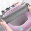 Toilet Seat Covers Universal Cover Pure Color Pattern Closestool Warm Accessories Bathroom Mat Cushion Soft K1X2