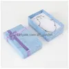 Jewelry Boxes Gift Cardboard Ring Cases With Padding Gifts Paper Box For Earring Pendants Necklaces Beads Drop Delivery Packa Dhgarden Dhpuf