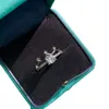 Designer ringar lyxiga kvinnor ringar diamantdesign smycken äktenskap förslag jul valentin dag temperament mångsidigt mode w303o