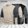 Sweats à capuche pour hommes Sweats à capuche Sweat-shirts pour hommes Grande taille Mode Patchwork Sweat-shirt Vêtements de sport pour hommes Pulls Hip Hop Streetwear Col rond Survêtement 230111