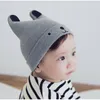 Berets Autumn Winter Wool Hats For Baby Girls Boys Embroidered Cartoon Bear Ear Cap Kids Beanies Children Warm Bonnets Wholesale 2023