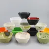 Миски рисовые суп меламина посервится за обеденным посудой японский стиль пикник маленький легкий столик для цветочного печати кухонная посуда кухонная посуда