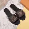 Designer shoes Slippers BOM DIA FLAT MULE 1A3R5M Cool Effortlessly Stylish Slides 2 Straps with Adjusted Gold Buckles Women Summer. 35-46m Men andwomen alike