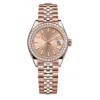 Montre Designer Diamond Watches Femmes Automatic Rose Gold Date Taille 36 mm 31 mm 28 mm Sapphire Verre Afficielle Montres pour Dames Dames Loes Iced Out Watchs for Women