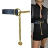 Belts Fashion Adjustable Gold Chain Belt Designer Luxury Female Waist Punk Metal For Women Dress Waistband Big