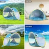 Spielzeugzelte Baby Beach Zelt UV-Protecting Sunshelter mit einem Pool Baby Kids Beach Zelt Pop-up tragbarer Schatten Pool UV-Schutz Sonnenschutz 230111