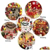 Other Event Party Supplies Christmas Cartoon Mouse Balloon Chain Arch Garland Theme Birthday Decoratio Drop Delivery Home G Dhgarden Dh768