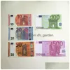 Andere feestelijke feestartikelen Bar Prop Faux Billet 10 20 50 100 200 500 Euro Film Fake Money Kinderspeelgoed Adt Game 100Pc Dhgarden DhsppPVEG