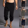 Pantalons pour hommes 2023 arrivée été Style Simple et à la mode pur coton lin pantalon goutte 15 Ropa De Hombre