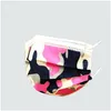 Other Home Garden Disposable 3Layer Meltblown Camouflage Face Mask Breathable Dustproof Spunlace Printing Men And Women Wholesale Dhgst