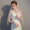 Bridal Véils Jieruize tule curto véu de véu de miudar